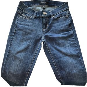 White House Black Market Dark Denim Bootleg 00 Jeans (tailored)